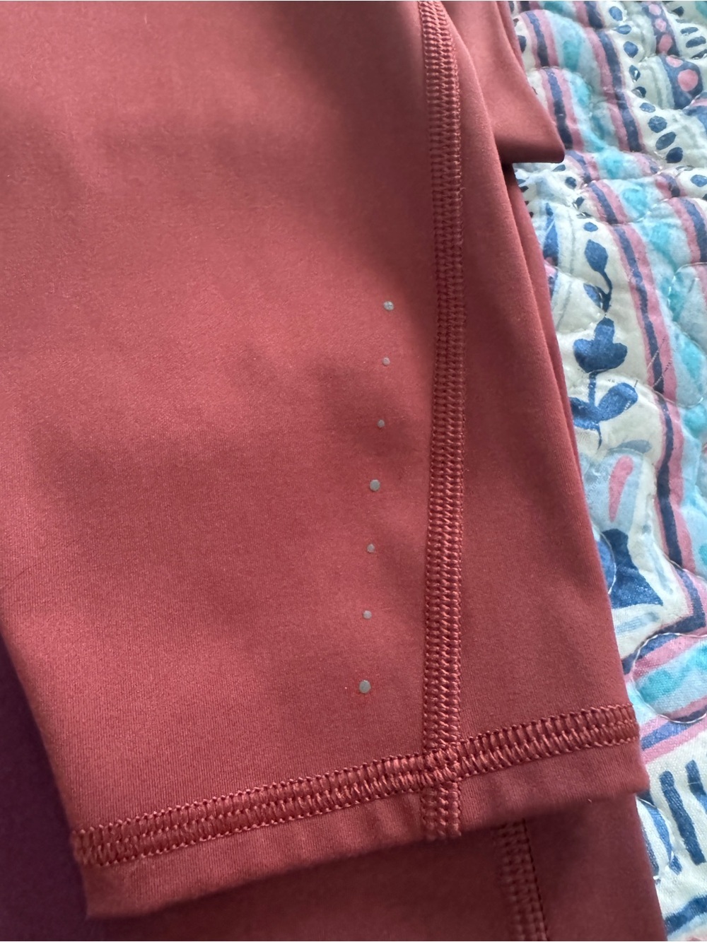 Athleta Rainier Tight in Rustic/Burnt Orange Color-Small Tall - Picture 7 of 7